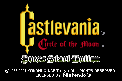 Castlevania - Circle of the Moon: Title